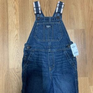 Boys Oshkosh SHORTS Overalls - size 5T - brand new